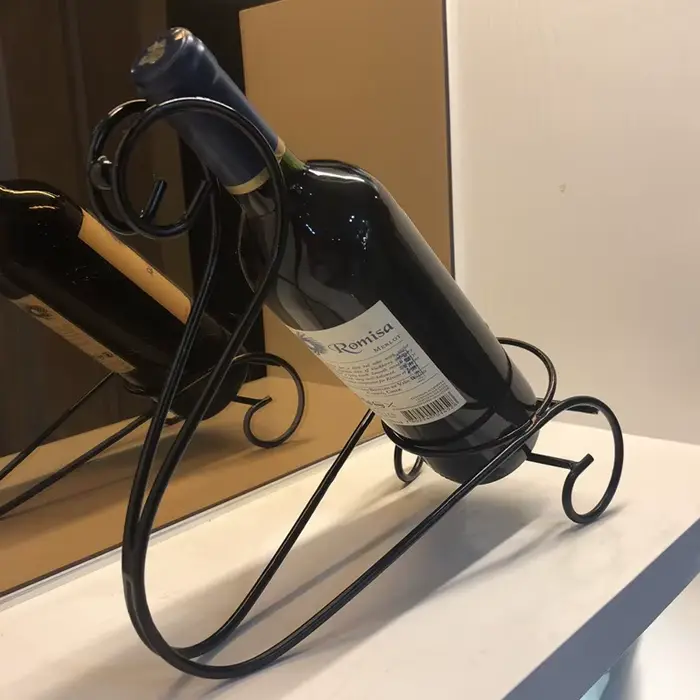Porte-bouteilles de vin en fer forgé