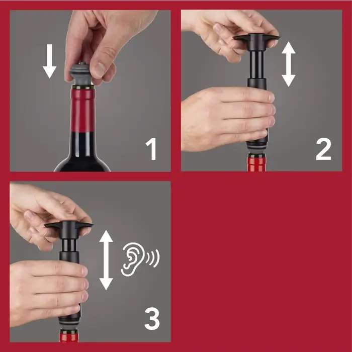 4 bouchons sous vide pompe de conservation du vin scelleur