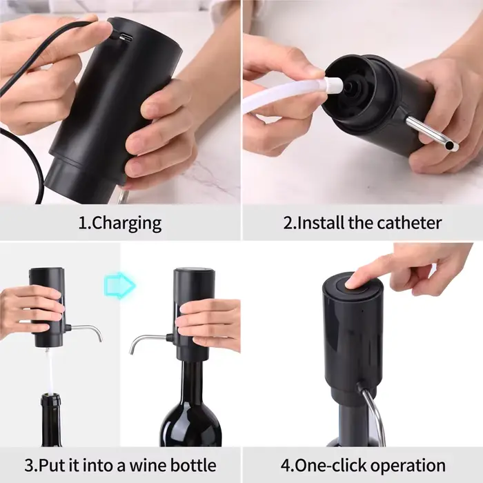 Aérateur de vin électrique rechargeable