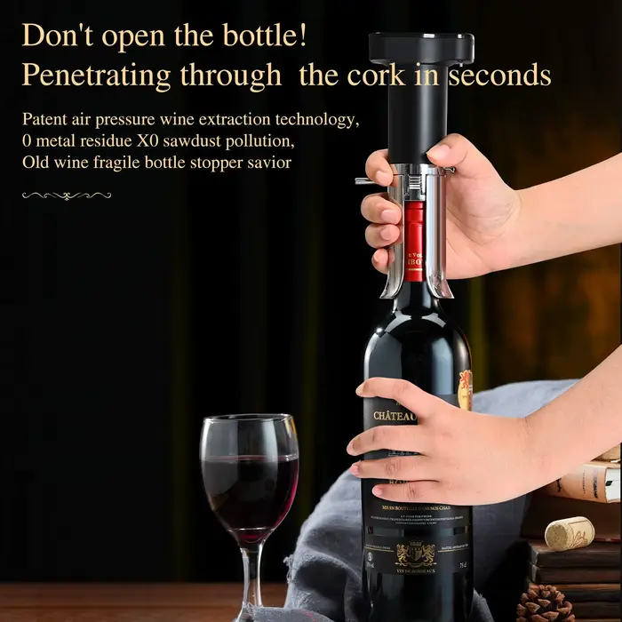 Système de conservation du vin avec joint sous vide pour garder le vin frais