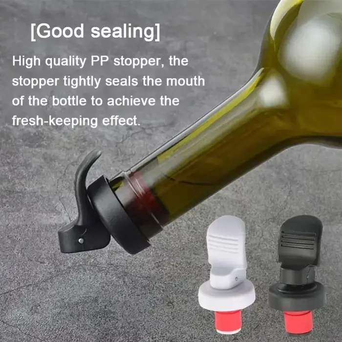 4 bouchons sous vide pompe de conservation du vin scelleur