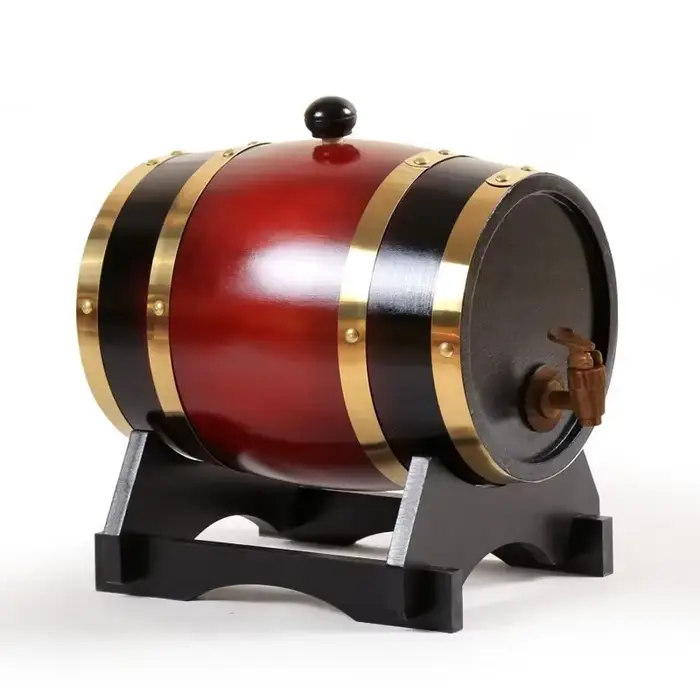 JUSTINLAU Baril à vin en bois 1