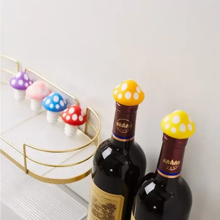 Bouchons de vin en forme de champignon en Silicone