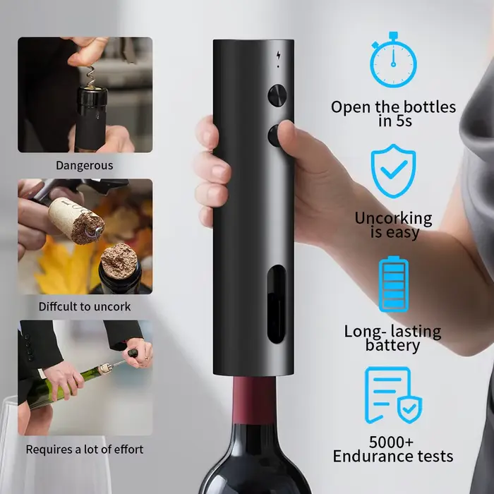 Nouvel ouvre-bouteille électrique rechargeable sans fil