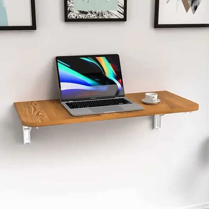 Supports d'étagère pliables blancs de 6 pouces