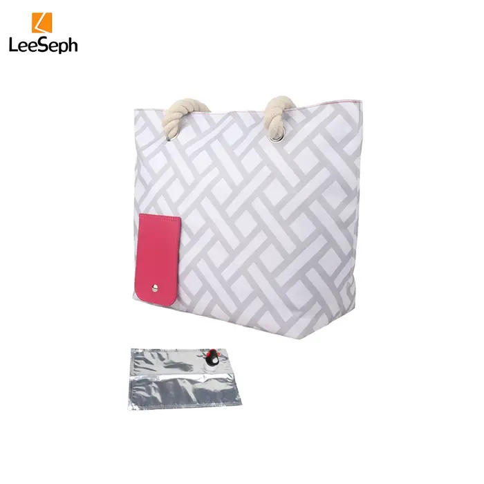 Leeseph-Sac à vin de plage avec distributeur GNE, sac isotherme pour pique-niques, camping, voyage, 