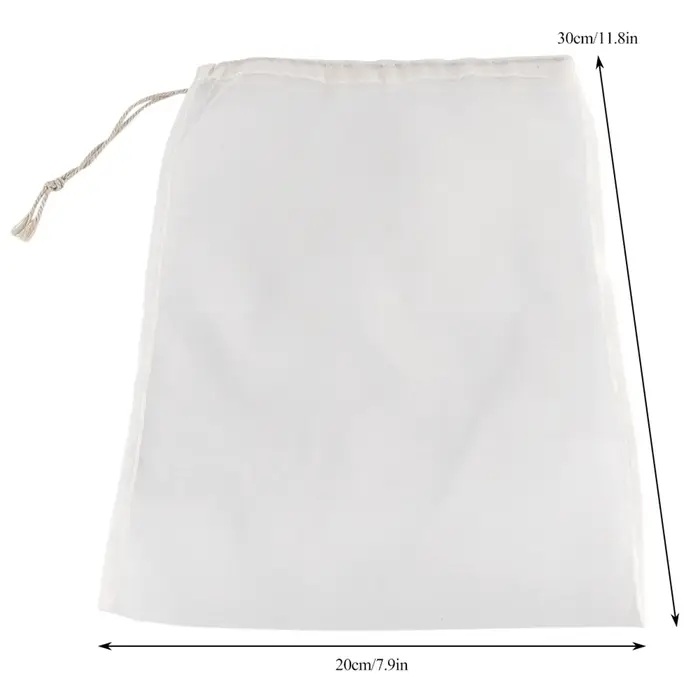 Sac filtrant à vin de qualité alimentaire, 100 mailles, lavable, réutilisable, pour brassage de bièr