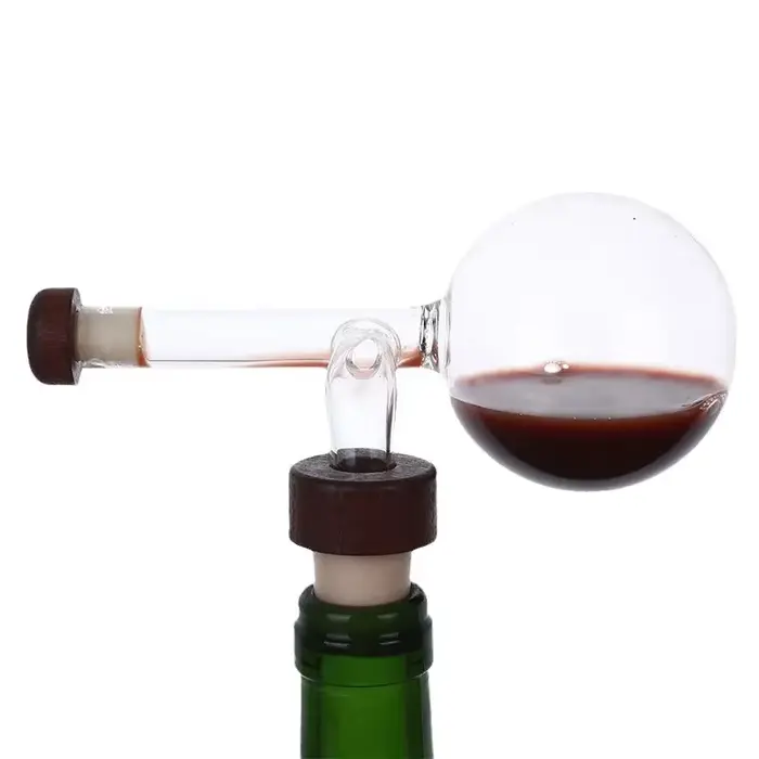 Aérateur de vin rouge Transparent rond/en forme de pêche