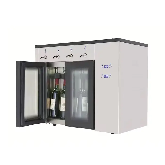 Distributeur de vin rouge 4 bouteilles