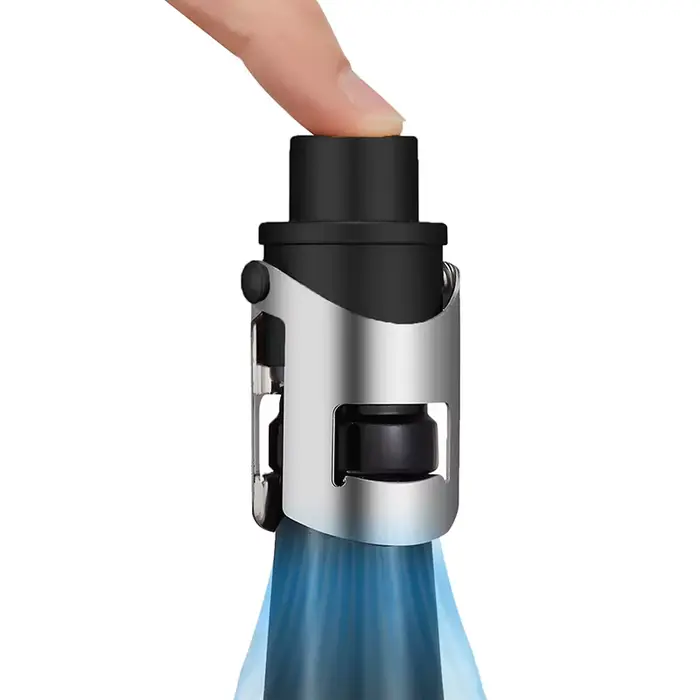 Bouchons de bouteille de vin sous vide, 1 pièce, en acier inoxydable, économiseurs de vin, pompe à v