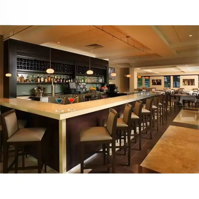 Comptoir de bar à vin moderne personnalisé de haute qualité
